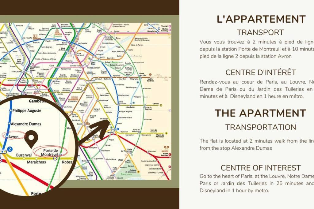 41.Appart 4Pers#1 Bedroom #Pere Lachaise #Nation Paříž Exteriér fotografie